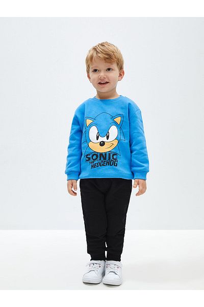 LC Waikiki Lw - Crew Neck Sonic Printed Sweatshirt and Sweatpants Set of 2 for Baby Boy