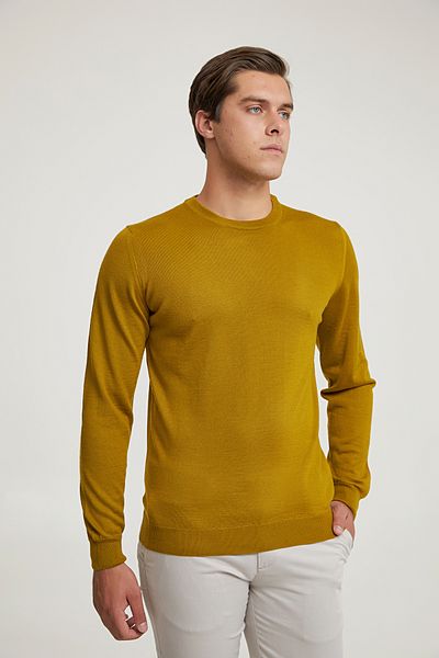 D'S Damat Πλεκτό πουλόβερ με κανονική εφαρμογή Olive Green