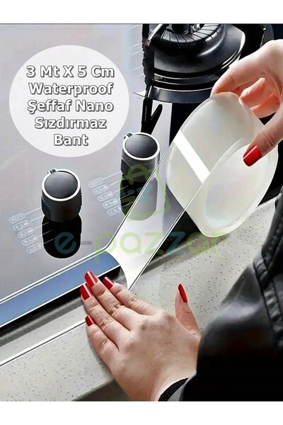 LightSpace 3 Mt X 5 Cm Waterproof Ocak Eviye Lavabo Klozet Küvet Derz Arası Ş...