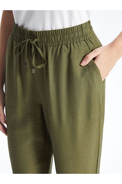 LC Waikiki New Season Elastic Waist Carrot Cut Women's Trousers - S40799Z8
