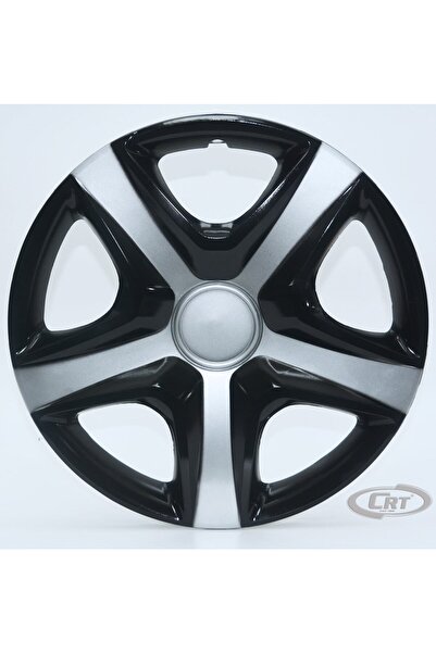 OTOCİRİT Jant Kapağı Siyah-gri Kırılmaz 13" Yıldız Model (amblem Hediyeli) (1...