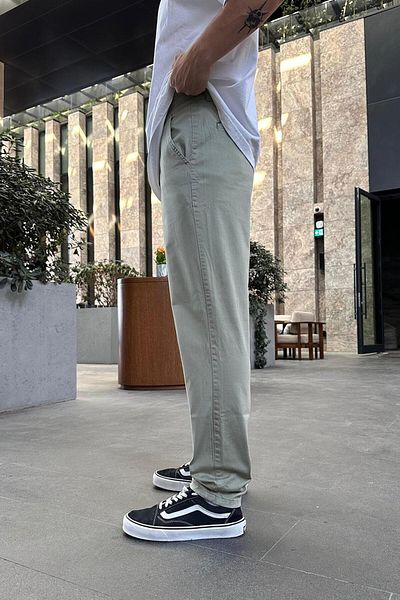 HAFKAGİYİM KHAKI Gabardine CN44 DL Κανονικό Παντελόνι