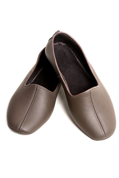 DeriPatiğim Genuine Leather Cotton Lined Soil Home Booties |   Hajj Umrah Tawaf Booties |   Home Office Living Room Shoes