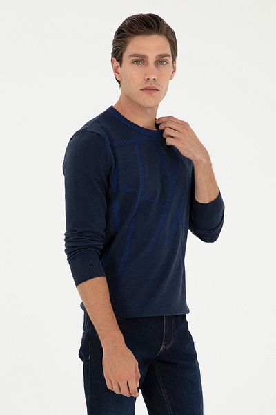 U.S. Polo Assn. Мъжки тъмносин пуловер 50292869-VR033