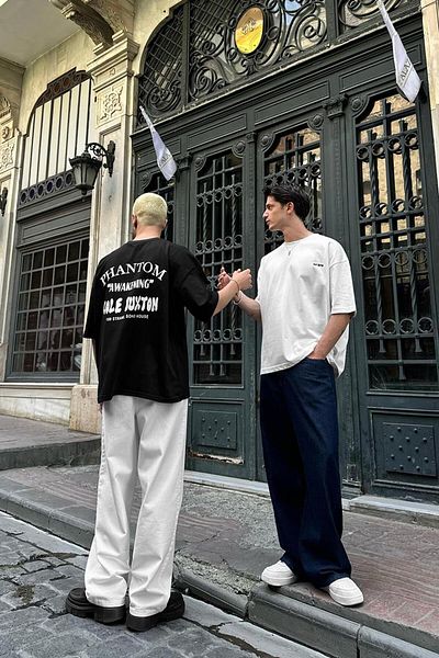 HAFKAGİYİM ΛΕΥΚΟ Μπλουζάκι Cole Buxton OUTPLENTY PREMIUM Oversize