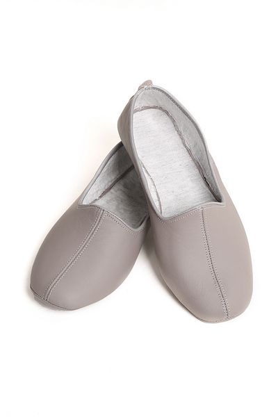 DeriPatiğim 100% Genuine Calf Leather Gray? Cotton Lined - Tavaf Booties & Home Booties