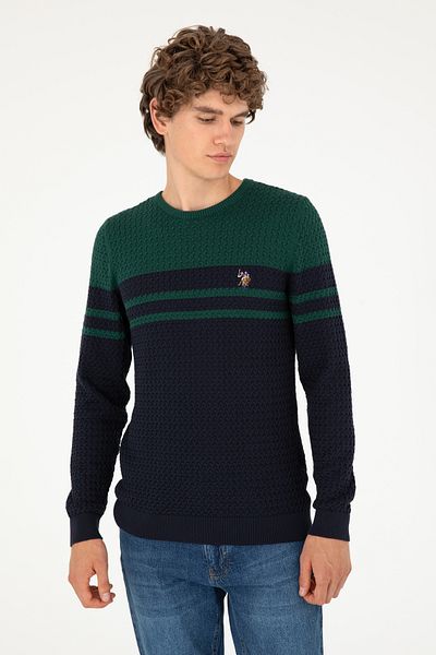U.S. Polo Assn. Мъжки тъмносин пуловер 50292849-VR033