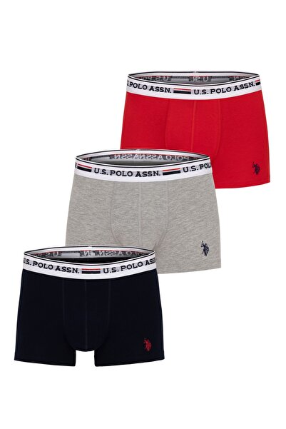U.S. Polo Assn. Men's Red 3-Pack Boxers 50292822 -Vr030
