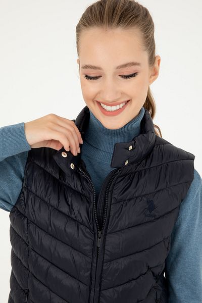 U.S. Polo Assn. Women's Navy Blue Vest 50292675 -Vr033
