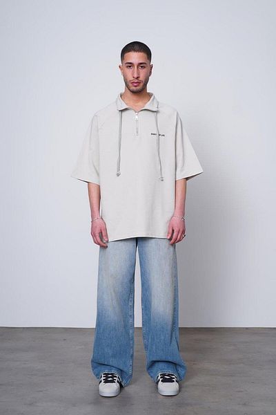 HAFKAGİYİM Μπλουζάκι με φερμουάρ STONE EE Oversize Polo Neck