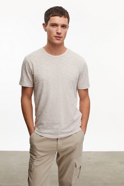 Mudo Cotton Crewneck Short Sleeve T-Shirt