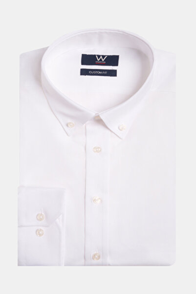 W Collection White Button down Collar Shirt
