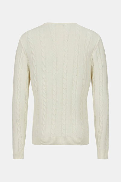 W Collection Ekru Yün/polyamid Triko Kazak