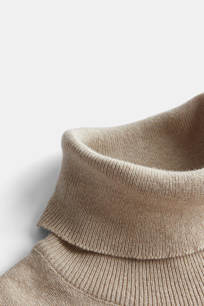 W Collection Beige Wool/Polyamide Knitwear Sweater