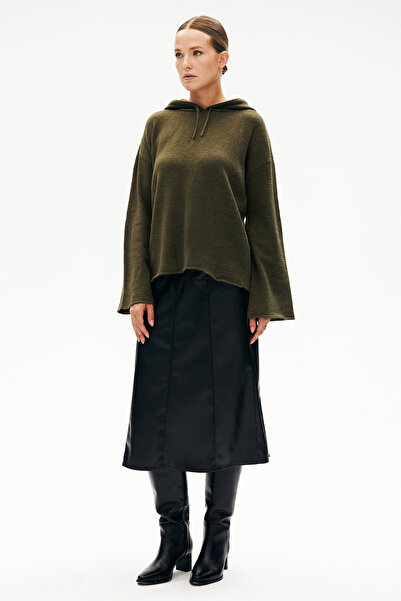 W Collection Khaki Hooded Knitwear