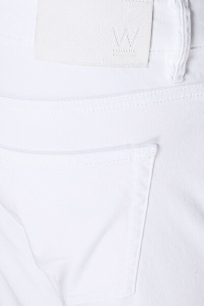 W Collection BEYAZ BORU PAÇA SPOR PANTOLON