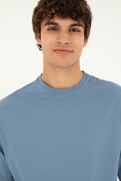 U.S. Polo Assn. Ανδρικό μπλουζάκι Comfort Fit Crew Neck Indigo 50294216-vr028