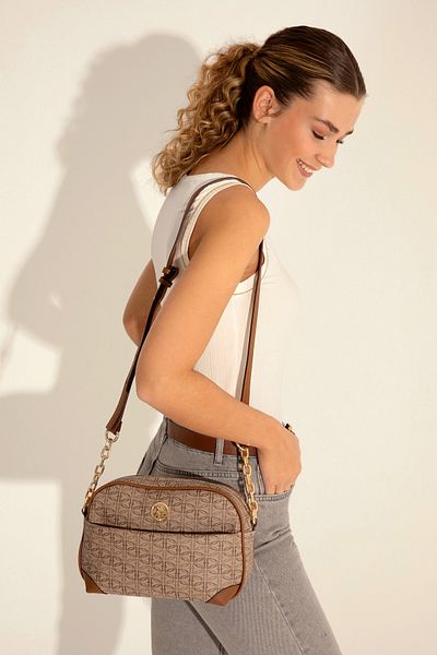 U.S. Polo Assn. Women's Dark Beige Crossbody Bag 50293712 -Vr088