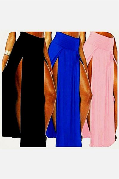 Eren Giyim Terry Pau Tp101055 Fuchsia Fucsia Fucsia Lungă Deep Slit