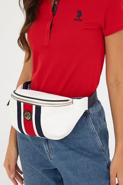 U.S. Polo Assn. White Women's Waist Bag - 50293681 -Vr013