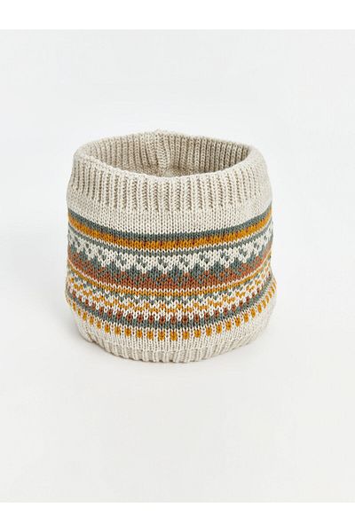 LC Waikiki قفازات Lcwk Pompom مفصلة للأطفال الرضع وطوق للرقبة