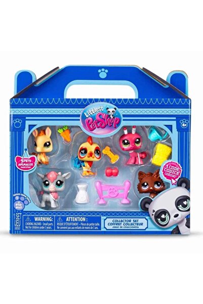 LPS HASBRO 510-517 00510 LITTLES PET SHOP مجموعة مكونة من 5 مفصلات مزدوجة 4+