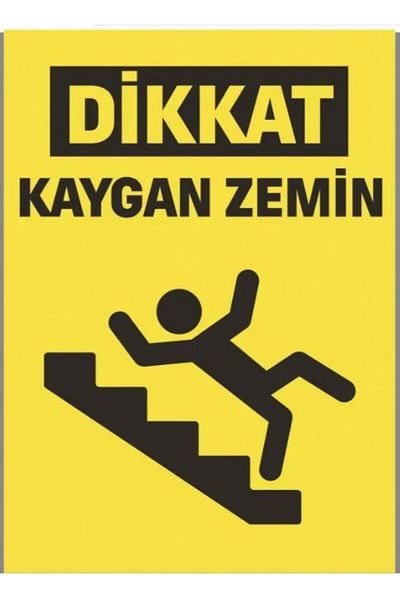 Tanex Uyr-120 Slippery Floor Warning Sticker - Pack of 2