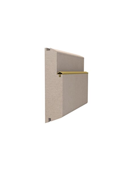 CONTACALL Ahşap Kapı Fitili Ahşap Kapı Contası Krem 25 Metre Ortadan Tırnaklı Çatılı