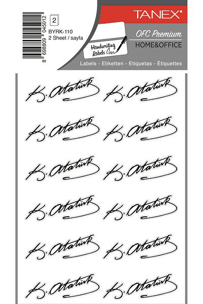 Tanex Byrk-110 Atatürk Signature 49.5X19.5Mm Pack of 24