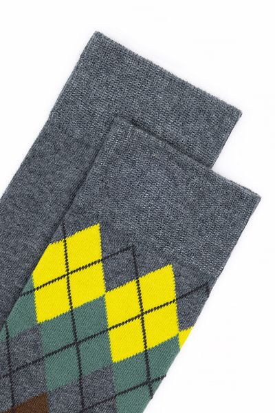 U.S. Polo Assn. Men's Gray Melange 2-Piece Socks 50274150 -Vr086