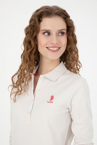U.S. Polo Assn. Hanorac de damă Stone Basic cu gât polo 50271573 -vr049