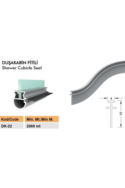 CONTACALL Duşakabin Cam Fitili Duşa Kabin Plaksi Fitili Dk-22-şeffaf-10 Metre