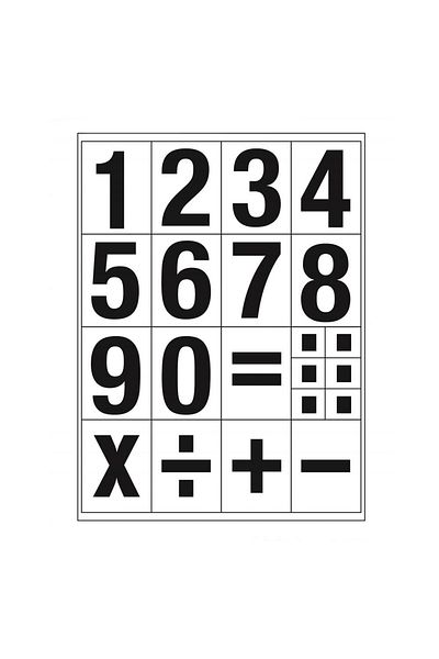 Tanex 30 mm Bold Number Tag 2 Pieces Stc 518 Tanex