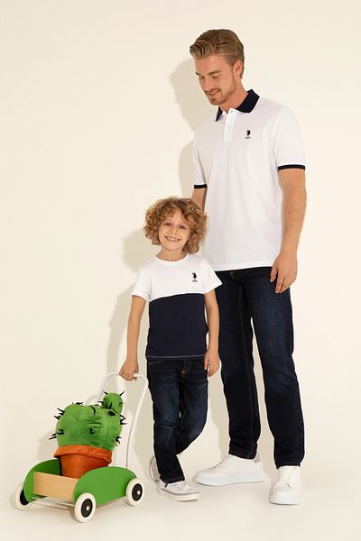 U.S. Polo Assn. Ανδρικό λευκό T-Shirt - Basic Model 50284638 -VR013