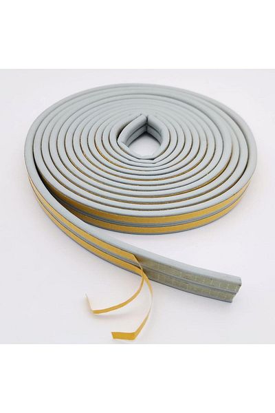 CONTACALL Bondit Double Wrap Rubber Door And Window Insulation Tape Wick 4x2 8 Meters Gray