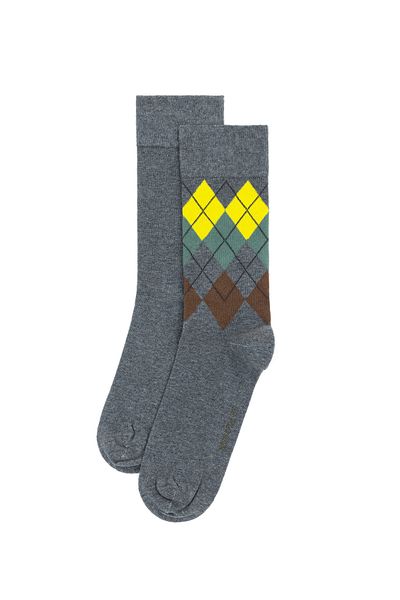U.S. Polo Assn. Men's Gray Melange 2-Piece Socks 50274150 -Vr086