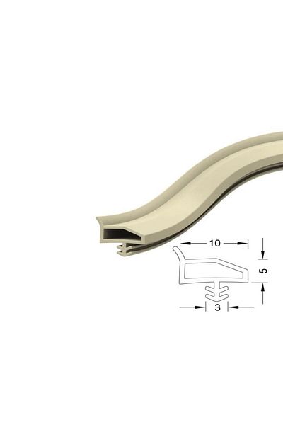 CONTACALL Wooden American Door Seal Wooden Door Case Wick with Nail in the Middle 25 Meters Oak Color
