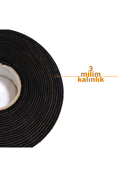 CONTACALL Kapı Pencere Izolasyon Bandı Yapışkan Sünger 2 Mm Kalınlık 45 Mm Ge...