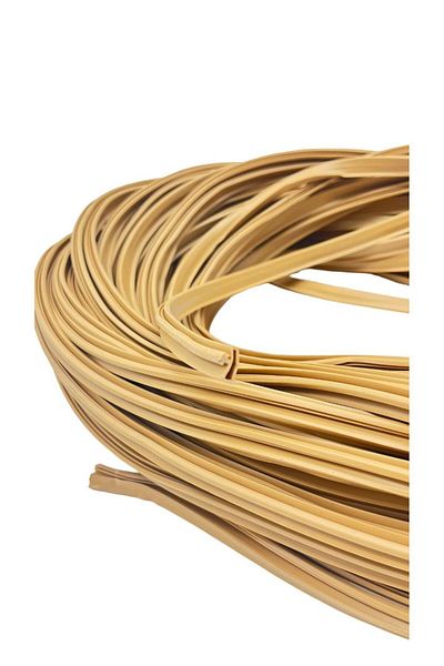CONTACALL Wooden American Door Seal Wooden Door Case Wick with Nail in the Middle 25 Meters Oak Color