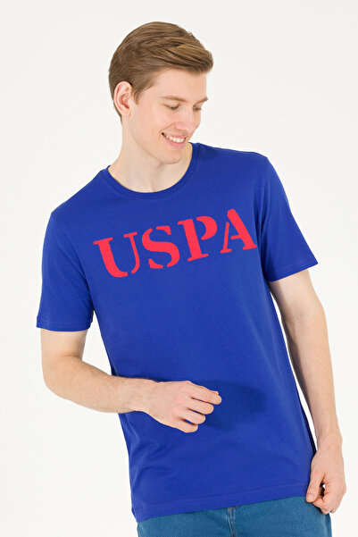 U.S. Polo Assn. Men's Blue Basic Crew Neck T-Shirt 50262976-Vr212