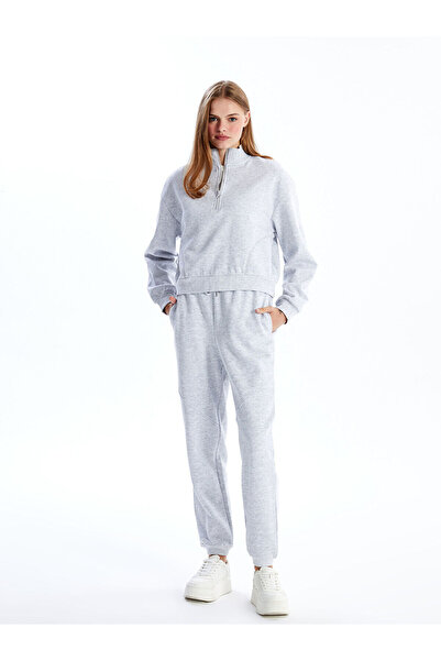 LC Waikiki Γυναικείο χοντρό φούτερ Lw - Stand Collar Oversize