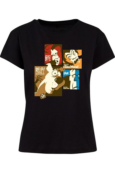ABSOLUTE CULT Ladies Scooby Doo - Squares Box Tee