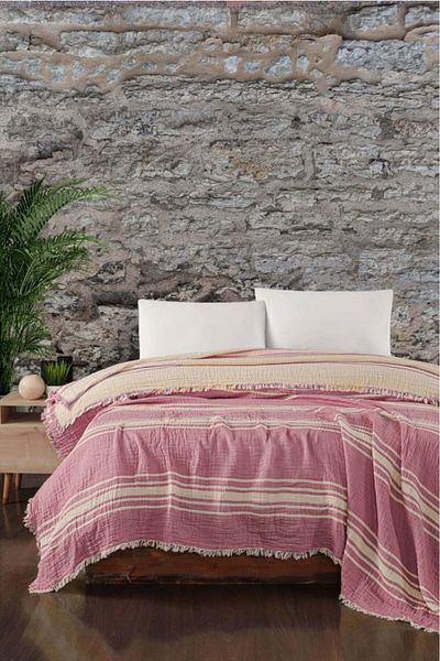 Mulberry Διπλό κουβερλί Buldan Muslin - Πικέ 100% Βαμβάκι