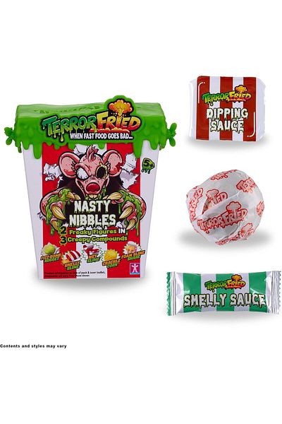Terror Fried Nasty Nibbles, Gross collectables with Slime, Boys Aged 4-10, Multiple Compound Play
