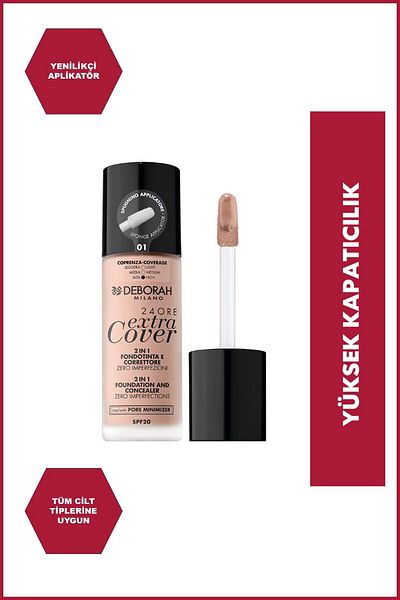 Deborah Milano 24 Ore Extra Cover Fdt No:01 Fair Foundation