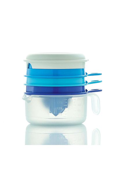 Tupperware أدوات المطبخ الزرقاء متعددة الأغراض