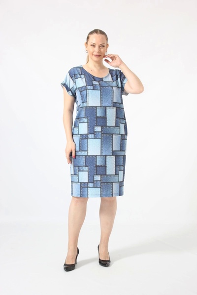 Moda Berray 3290 Kot Görünümlü Cepli Yazlık Dokuma Kumaş Elbise