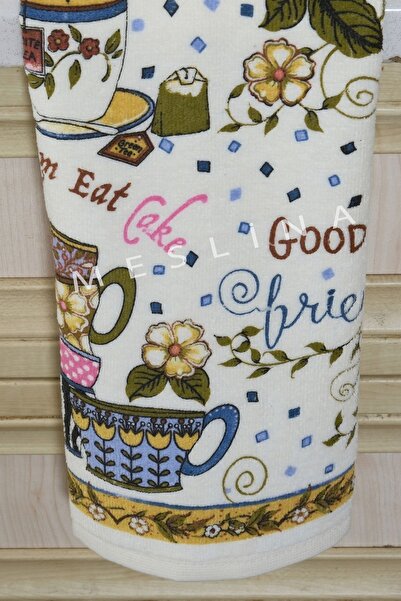 Meslina Рушник з принтом | Кухонний рушник 30x50 | Рушник для витирання | Рушник для рук і обличчя