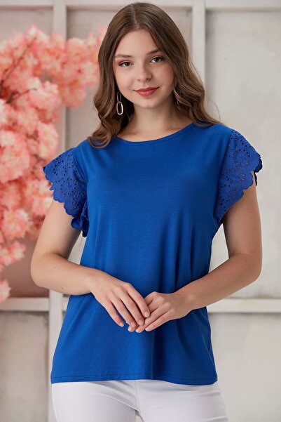 aytemas Μπλούζα με χτενισμένα μανίκια