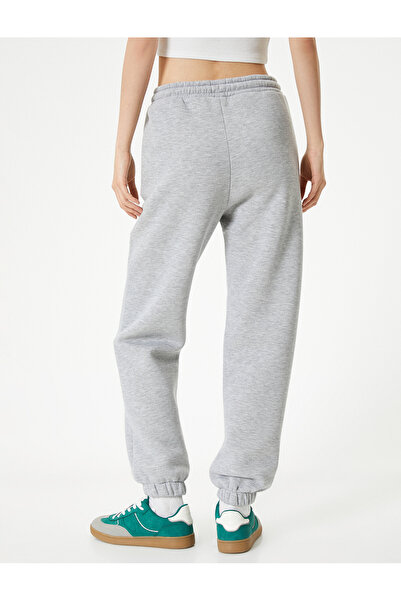 Koton Şardonlu Jogger Eşofman Altı Beli Bağlamalı Cepli
